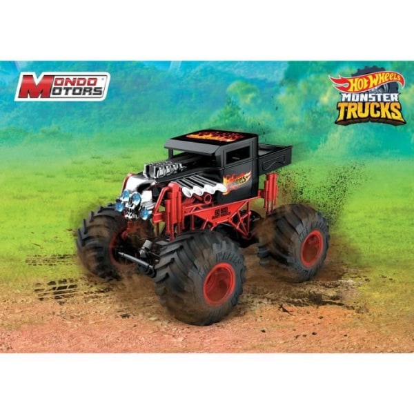 MONDO MOTORS Hot Wheels Bone Shaker Monster Truck radiostyrt fordon 28cm