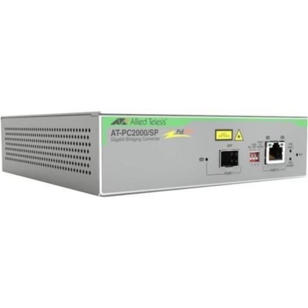 Gigabitomvandlare - Ospecificerad - PoE - 2 portar - RJ45/SFP - Metall