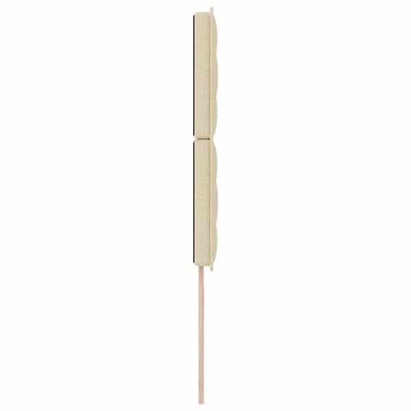 vidaXL Sänggavel Creme tyg 3337675