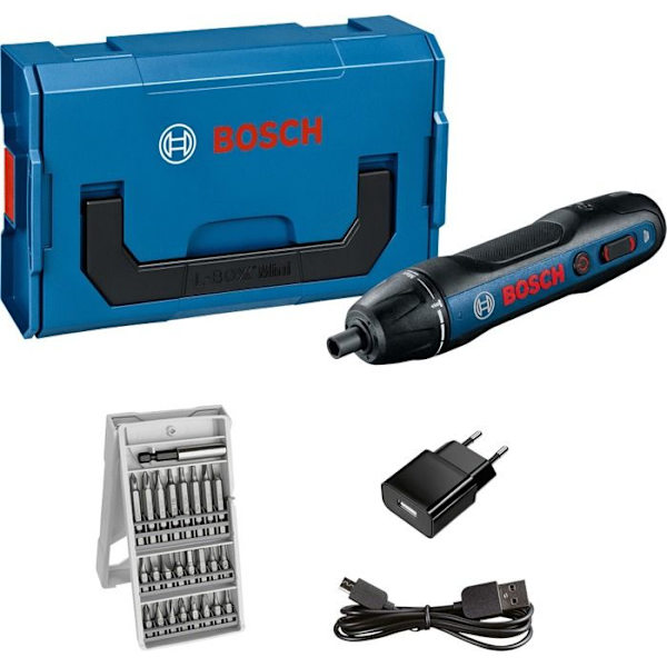 GO 2.0 sladdlös skruvmejsel i L-BOXX fodral - BOSCH - 06019H2101 Blå