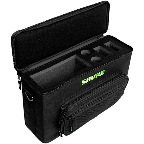 Transportväska - Shure - SH-WRLSSCARRYBAG-2 - Nylon 600D - Vadderad - För 2 HF-system Svart