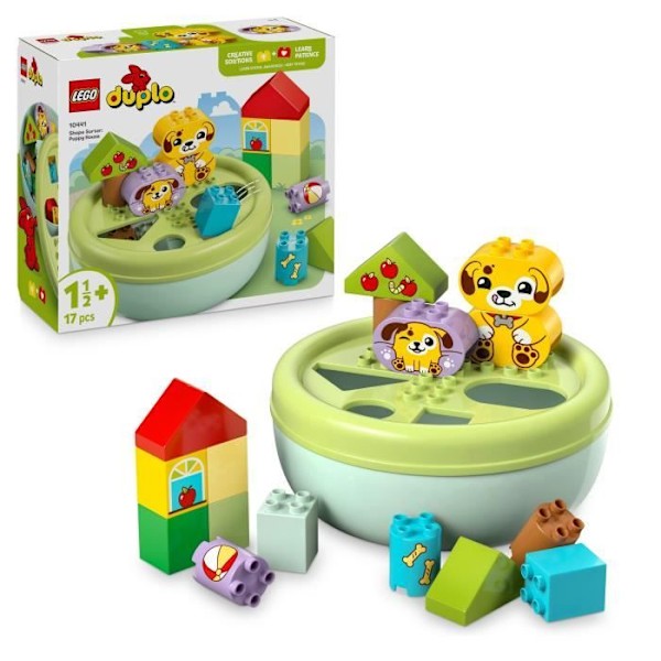LEGO DUPLO Min Första 10441 Formsorterare: Valpens Hydda - Lek för Tidig Utveckling Från 18 Månader Flerfärgad