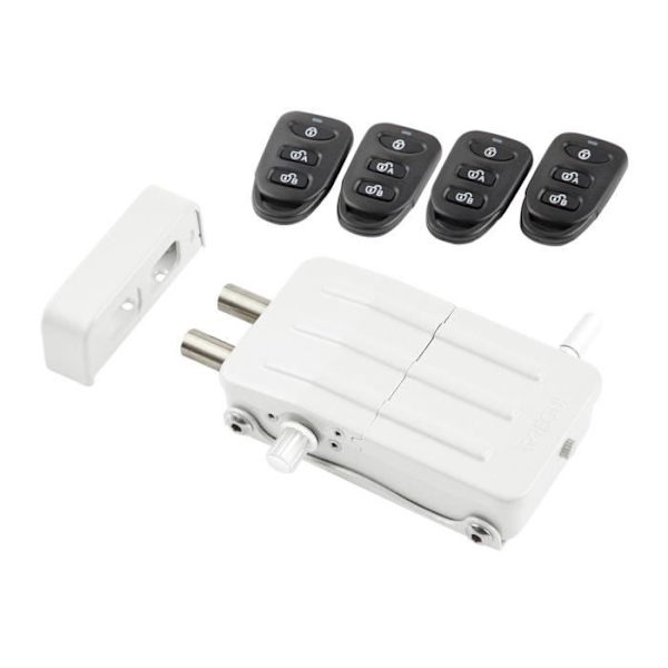ARREGUI CI10B-E Elektroniskt lås, osynligt lås, 4 fjärrkontroller, vit Vit
