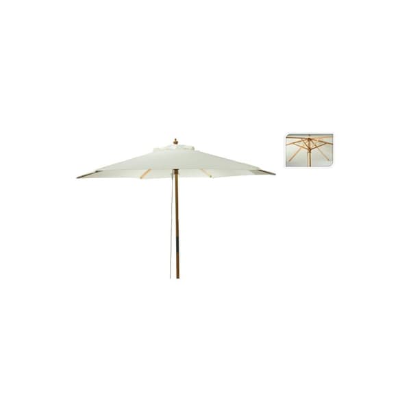 Parasoll med trähandtag, diameter 250cm