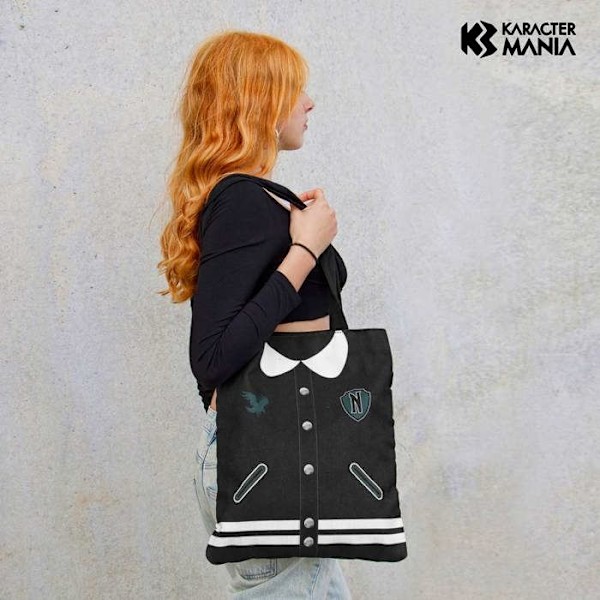 Shoppingväska - Onsdag Varsity - Svart - One Size Svart