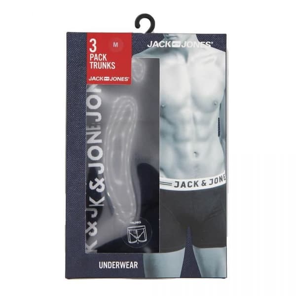 JACK & JONES herrboxers - pack x3 - bomull - mörkblå Mörkblå M