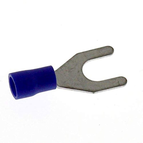 Crimpterminal - Seki elterminal - 14133 - Set med 25 isolerade kabelterminaler för gaffel Blå 1,5-2,5 mm M6