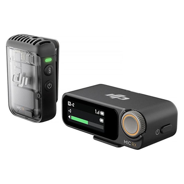 DJI Mic 2 (1 TX + 1 RX) Transparent svart