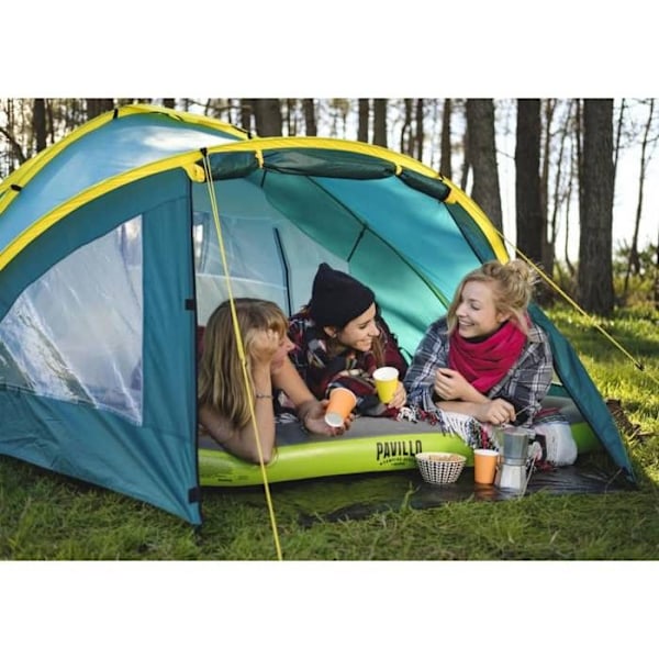 Bestway 3-personers campingtält Pavilio Activemount blå 445221 Grön