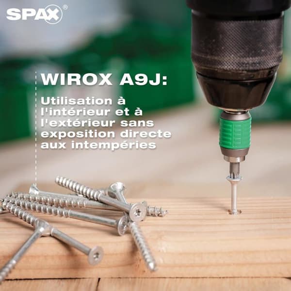 SPAX L-BOXX Mini Coffret 700 skruvar WIROX A9J T-STAR plus + 3 T20 bits och handskar