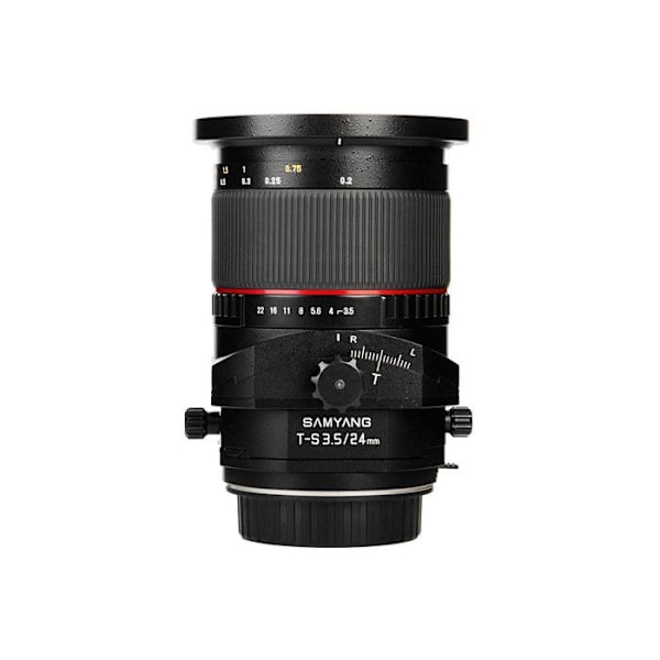 Samyang objektiv 24mm tilt-shift f/3,5 ed as umc decentralisering kompatibel med nikon Svart