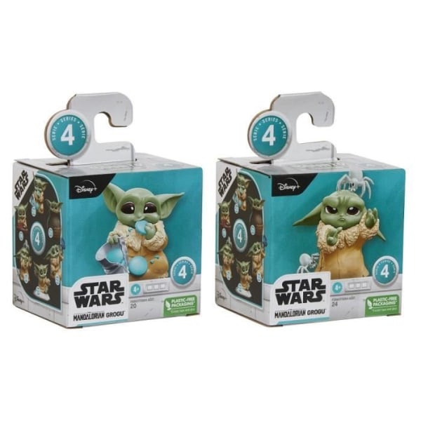 Star Wars The Mandalorian Grogu Figures - Paket med 2 - HASBRO - Barn - Blandat - från 4 år och uppåt