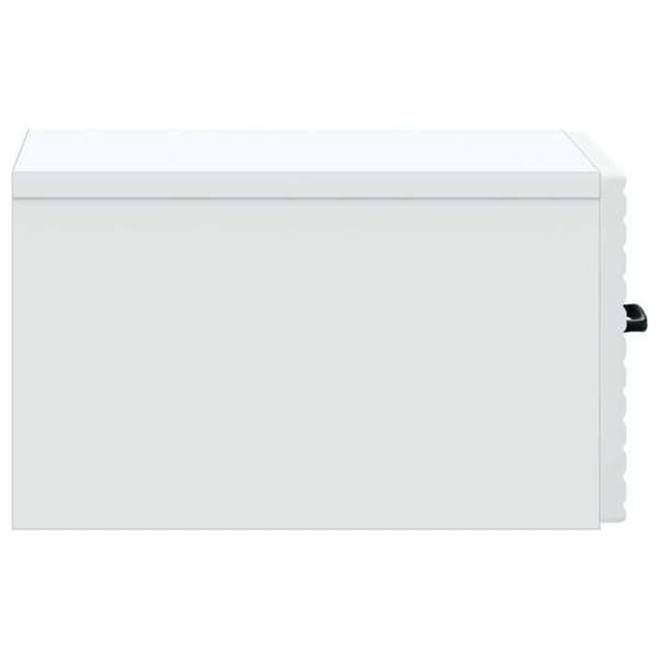 vidaXL Väggmonterad sängbord 2 st Vit 34,5 x 33 x 20 cm 898596