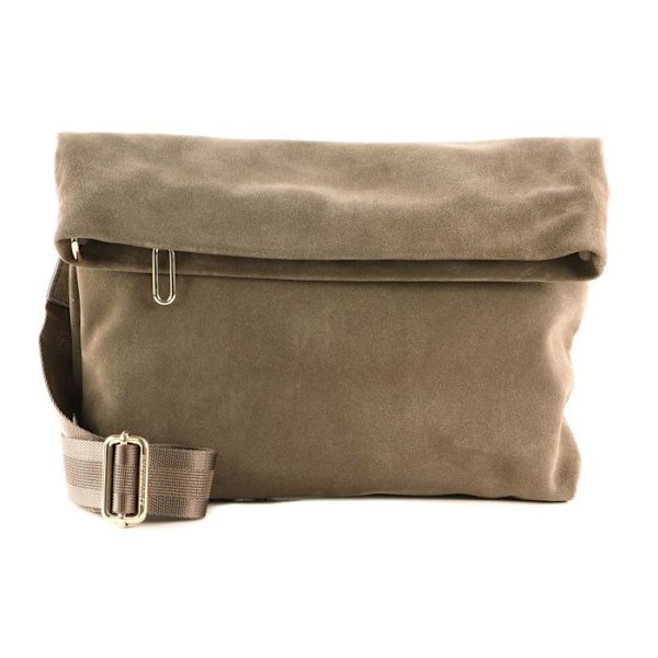 MANDARINA DUCK Mellow Velvet Crossover Taupe [182193] - axelväska crossbody väska Svart