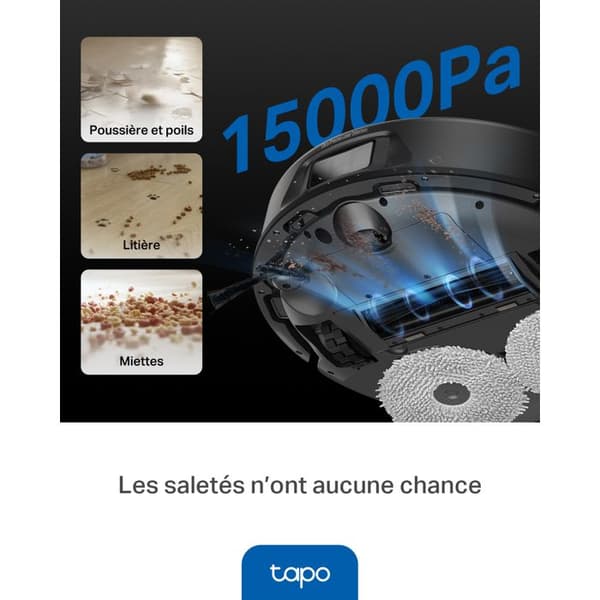 Robotdammsugare Tp Link Tapor V50 Pro Svart