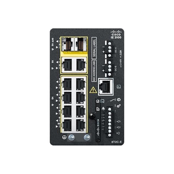 Switch - CISCO - Catalyst IE3105 Robust - 20 portar - Managed - DIN-skena montering