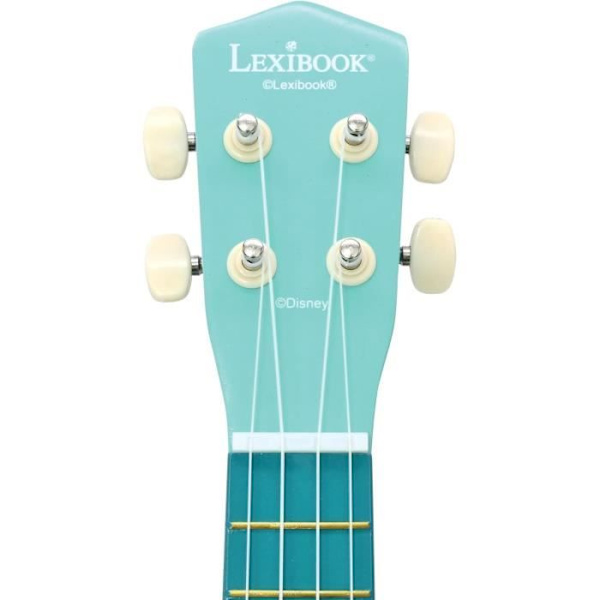 Ukulele Stitch, Ungefär 53 cm, Trä, 6 strängar i nylon, Guide ingår, Lexibook