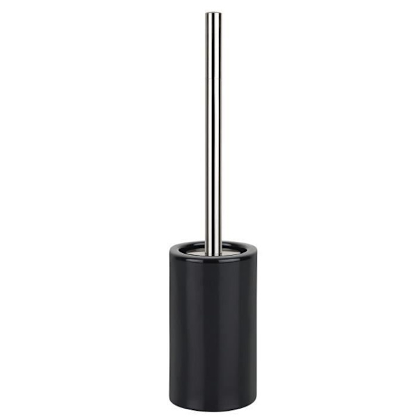 Spirella Toalettborste med Hållare Ceramic TUBE Black Svart