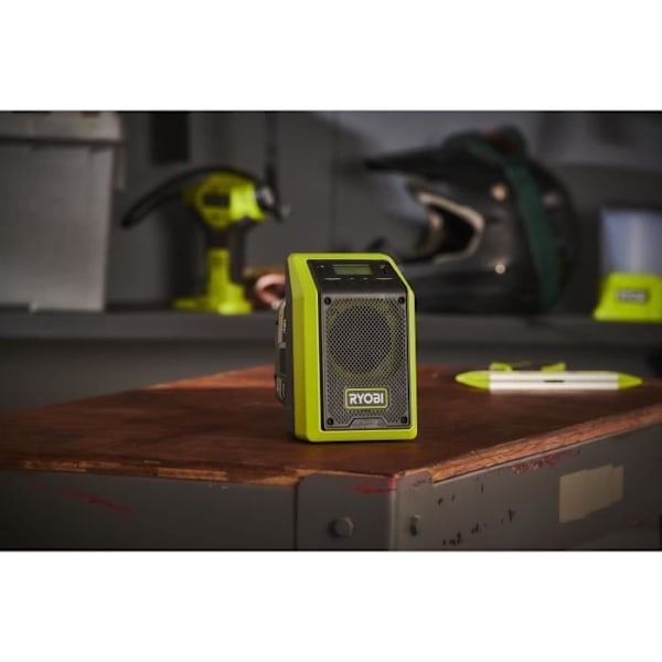 Bluetooth-radio - RYOBI - RR18-0 - 18V - 15 W Grön/svart