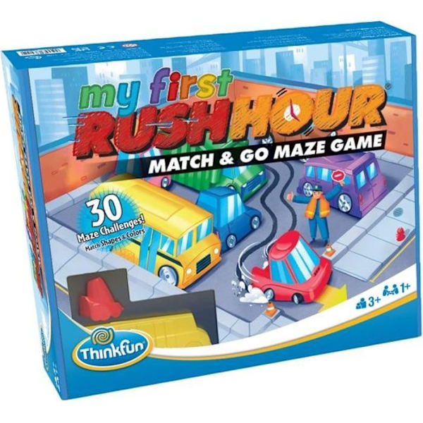 Rush Hour My First - Ravensburger - Think Fun Puzzle - 30 utmaningar 3 nivåer - Från 3 år - Franska ingår Grön