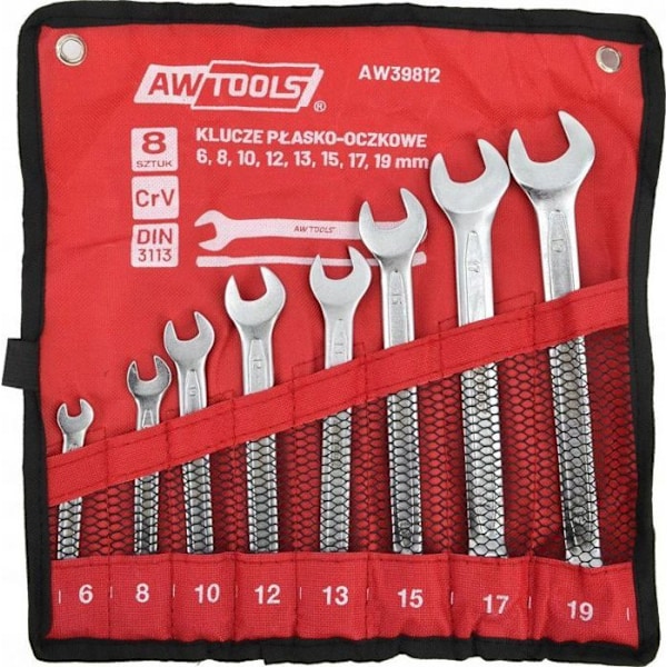 Cle mixte Awtools - AW39812 - AW NYCKEL BELT-ÖGON KPL. 8st./6mm-19mm