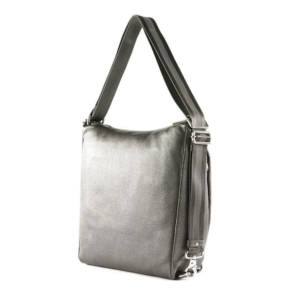 MANDARINA DUCK Mellow Lux Hobo Graphite [206230] - axelväska mörkgrå