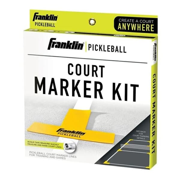 Franklin Pickleball Court Marker Set gul/vit