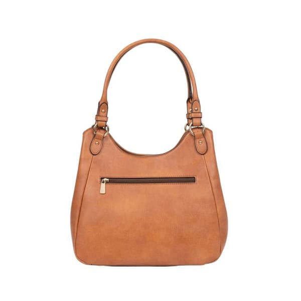 Handväska Hexagona Ref 50548 Cognac 32*28.5*12 cm brun