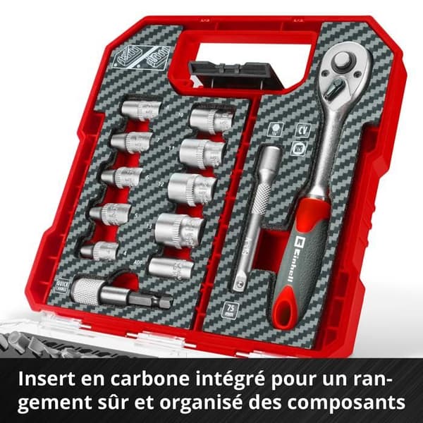 Einhell L-CASE Set med 37 skruvbits och hylsor