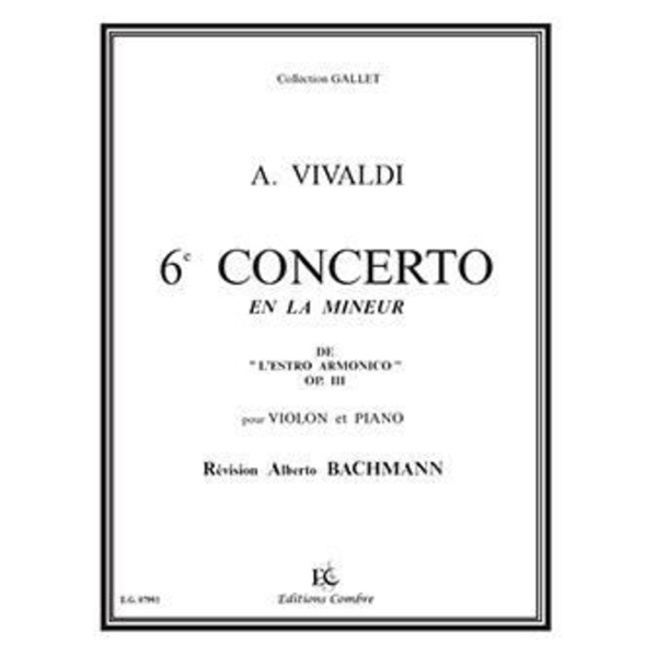 Konsert nr 6 i A min. Op.3 Estro Armonico