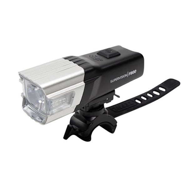 Cykelbelysning - Zefal - Supervision F800 - 800 Lumen - USB - Svart Svart