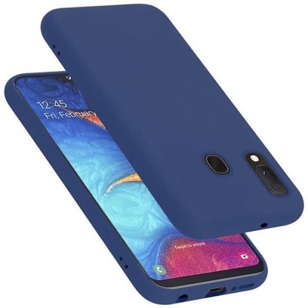 Coque - CADORABO - Samsung Galaxy A20E - Silikon TPU - 360° skydd - Halkfri Blå