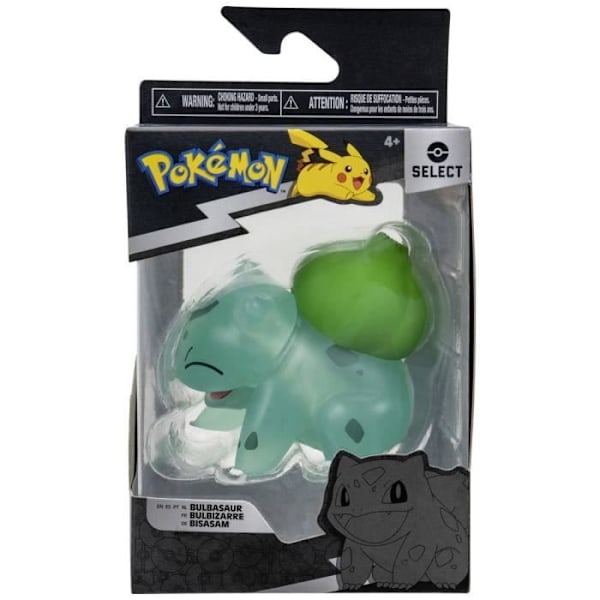 Samlarfigur - Jazwares - Bisasam - 7,5 cm - Select transparent
