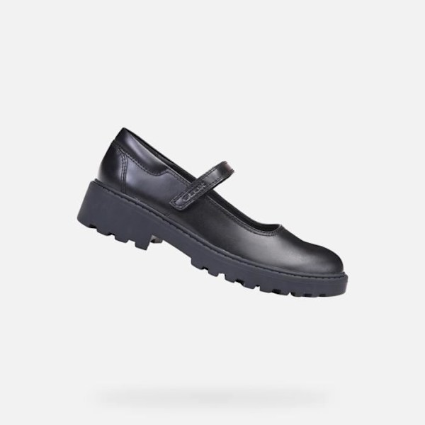 Ballerinor - Geox - JR CASEY - Girl - Läder - Svart - Bekväm och andas Svart 40