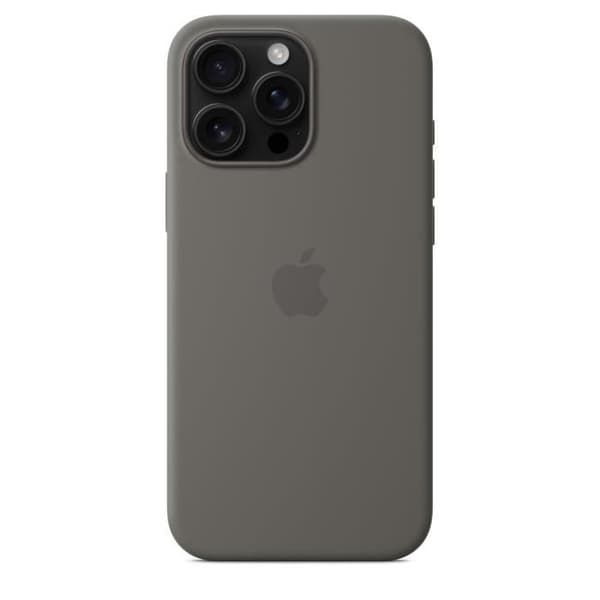 APPLE iPhone 16 Pro Max - Silikonfodral med MagSafe - Sten Grå Stengrå