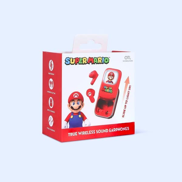 Hörlurar - OTL TECHNOLOGIES - TWS Slide Super Mario Röd Röd