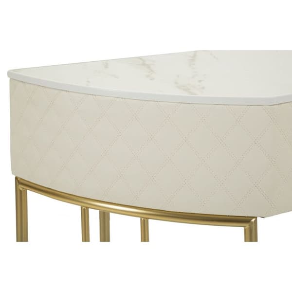 Konsol med vadderad yta Sharon 100 x 40 x 75 cm