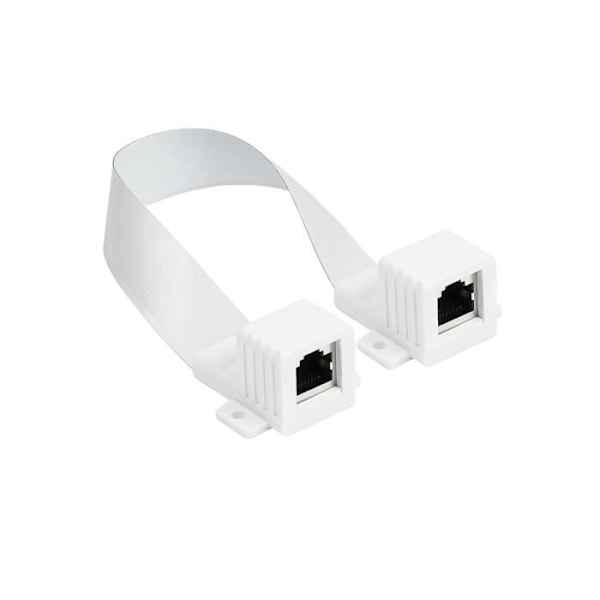 Ultratin 25 cm vitkabel RJ45 i vitt