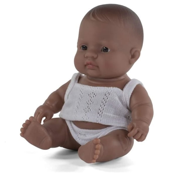 Liten pojke babydocka - 21 cm - latinamerikansk Flerfärgad