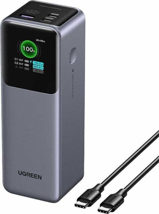 Extern batteri - Ugreen - 35525B - 25000mAh - 200W - Snabbladdning USB-C