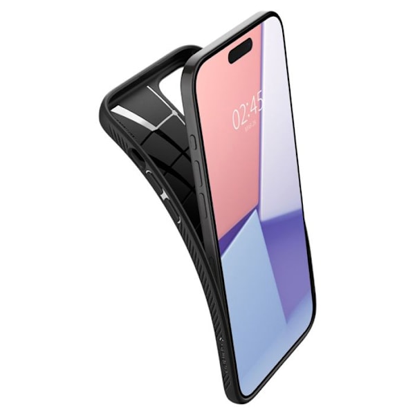 Spigen Liquid Air - Fodral till iPhone 15 Pro - Mattsvart Matte svart