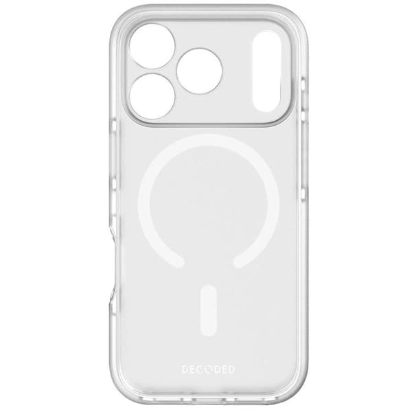 MagSafe-fodral - DECODED - iPhone 17 Pro - Hybrid - Stötresistent - Vit Vit