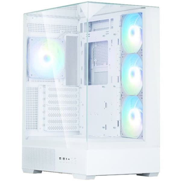 Chassi utan strömförsörjning - ZALMAN P40 Prism Plus - Medium tower - ATX-format - Vit