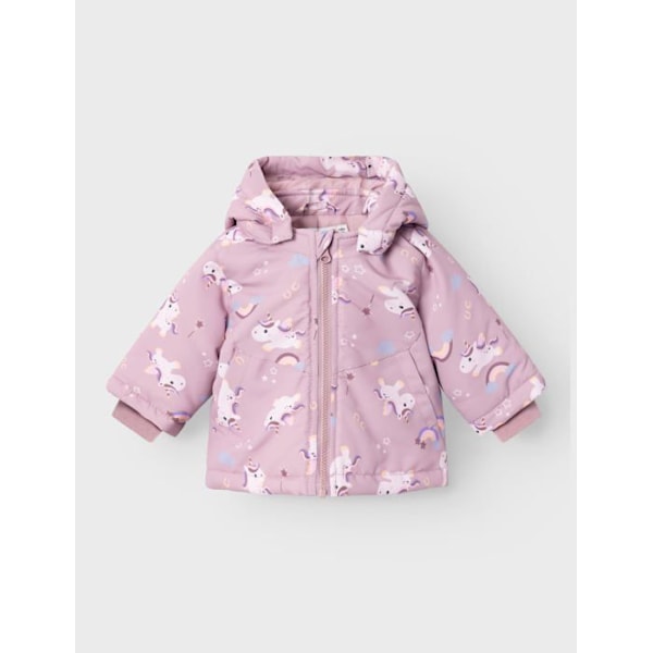 Edredon - täcke - babypläd Name it - 13229825 - Nbfmaxi AOP Kort Jacka, Lila, 2 Månader Baby Flicka