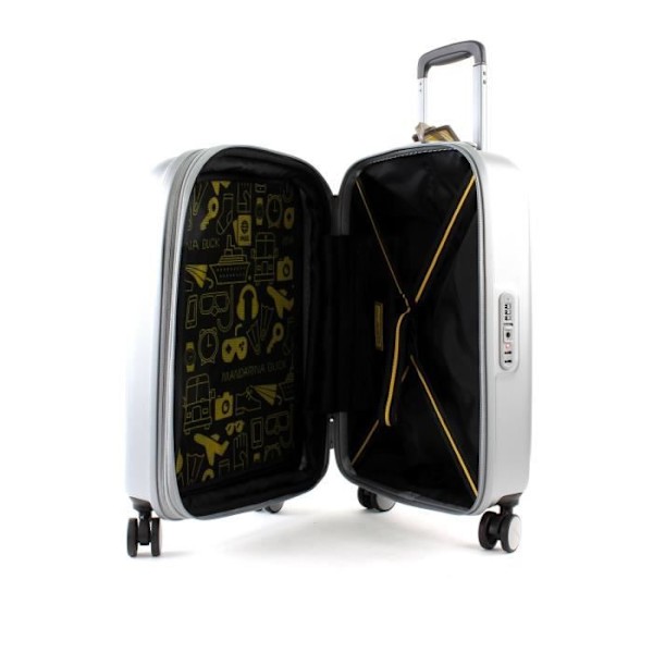 Expanderbar vagn - MANDARINA DUCK - Logoduck S - Silver - 4 hjul - Flexibel Pengar