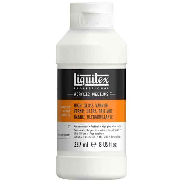 Vernis Ultra Glänsande - Liquitex - 237 ML - UV-skydd - Vattentålig - Gulnar inte