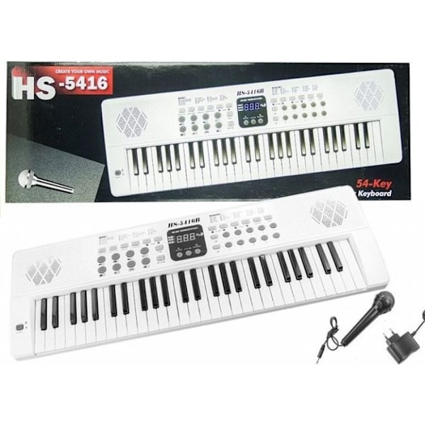 Pack piano - Leantoys elektriskt piano med USB-mikrofon