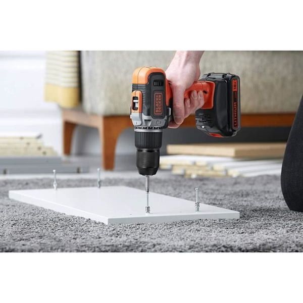 Sladdlös slagborr - Black+Decker - BCD003MEM2K-QW - 18V - 2 Ah - 1 batteri