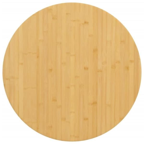 vidaXL Bordsskiva Ø80x1,5 cm Bambu 352676