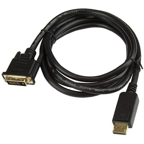 Adapterkabel - StarTech - DP2DVI2MM6 - 1,8 m - Upplösning 1920 x 1200 - Guldconnector